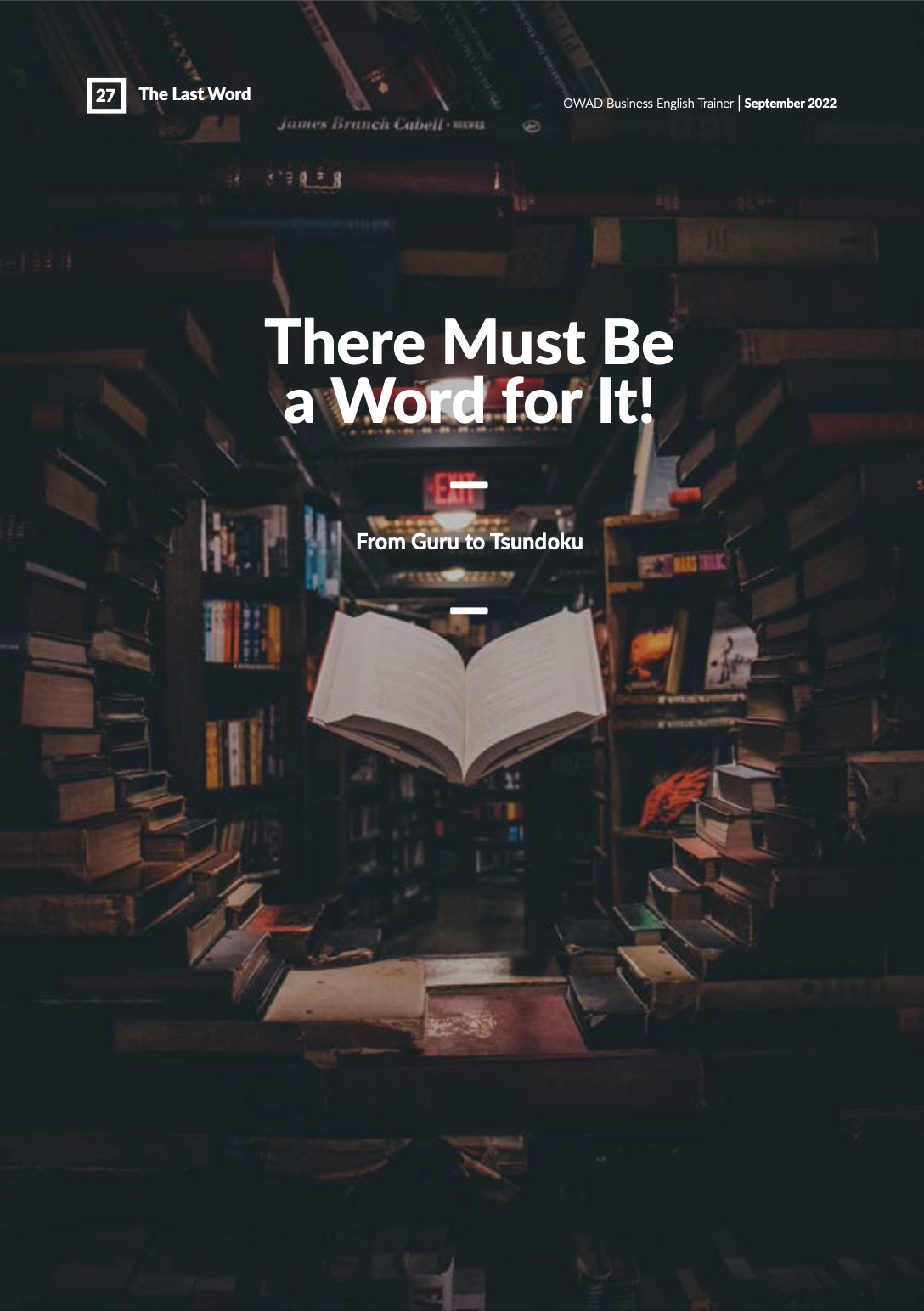 There Must Be a Word for It